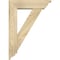 Ekena Millwork Traditional Traditional Rough Sawn Bracket w/ Offset Brace, Douglas Fir, 6"W x 20"D x 28"H BKT0604X20X28TRA01RDF - alternate 2